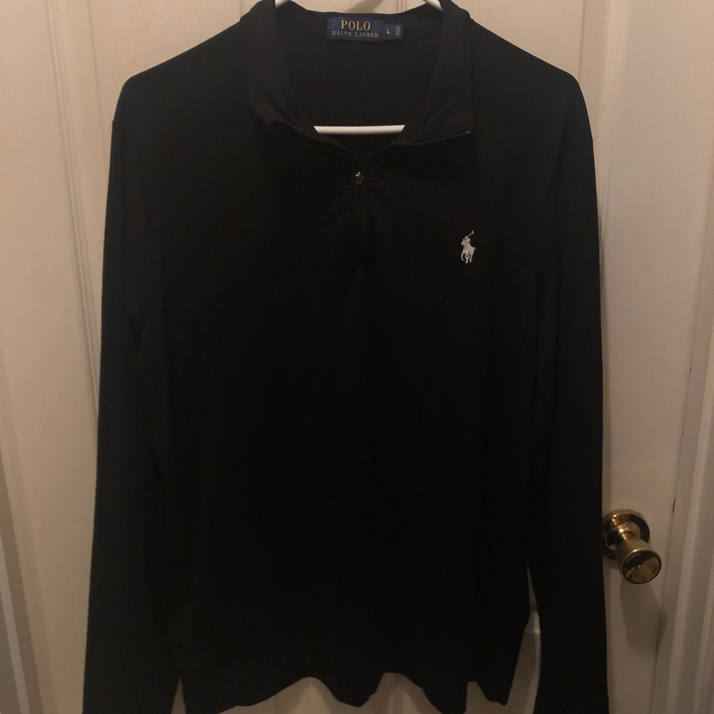 Black Polo Ralph Lauren Performance 1/2 zip up